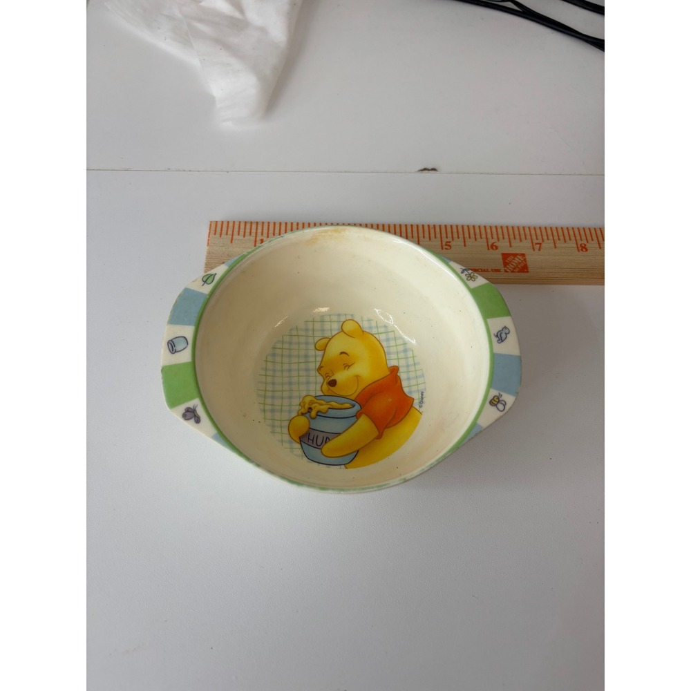 Disney Winnie the Pooh Melamine Toddler Bowl The First Years Honey Pot Bee 2008